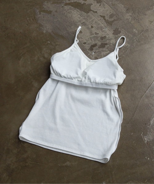 feepur(フェピュール)の「カップ付きリブキャミソール(キャミソール・レディース・ブラック/杢グレー/ピンク/ホワイト・MEDIUM)」の21枚目の写真