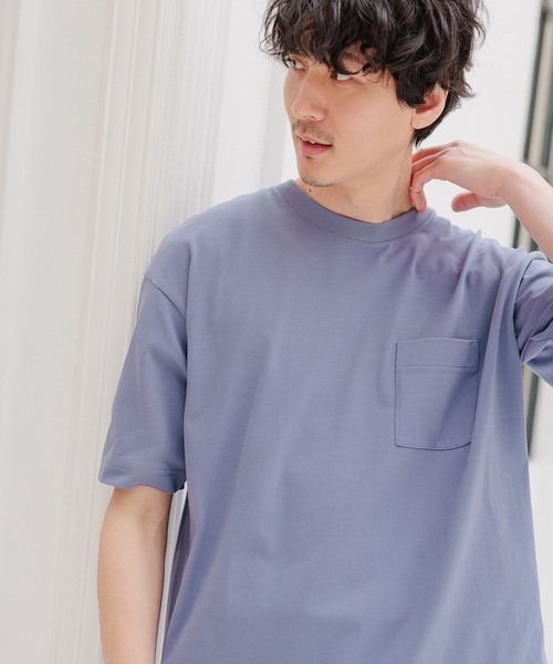GLOBAL WORK(グローバルワーク)の「シャーベッTee/BIG/265343(Tシャツ/カットソー・メンズ・ライトグレー/スカイブルー/ミント/ベージュ/ダークグレー/ブルー系その他6/オレンジ・SMALL/MEDIUM/LARGE)」の6枚目の写真
