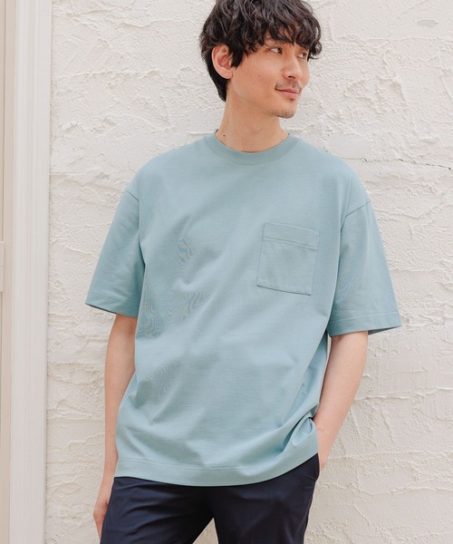 GLOBAL WORK(グローバルワーク)の「シャーベッTee/BIG/265343(Tシャツ/カットソー・メンズ・ライトグレー/スカイブルー/ミント/ベージュ/ダークグレー/ブルー系その他6/オレンジ・SMALL/MEDIUM/LARGE)」の5枚目の写真