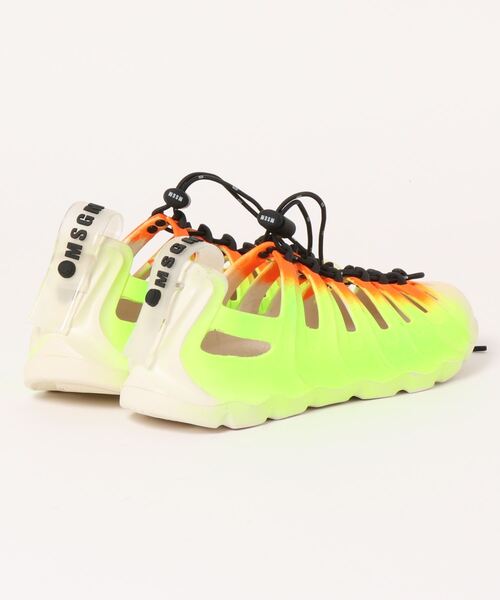 MSGM（エムエスジーエム）の「マルチカラー インジェクションEVAシェルスニーカー（スニーカー・レディース・オレンジ系・38/39/36）」の7枚目の写真