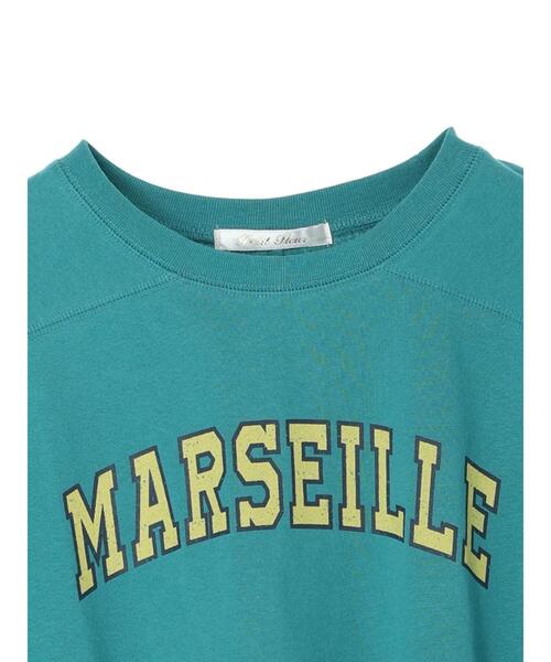 Green Parks(グリーンパークス)の「・Petit Fleur カレッジロゴptTシャツ(Tシャツ/カットソー・レディース・グリーン/オフホワイト/チャコールグレー/ブラック・FREE)」の13枚目の写真