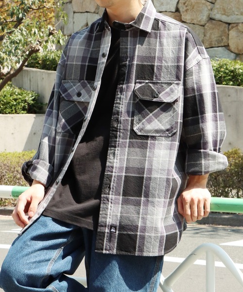 【Mサイズ‼️】WORK L/S SHIRTS COTTON NELCHECK Mサイズ‼️】WORK L/S SHIRTS COTTON NELCHECK