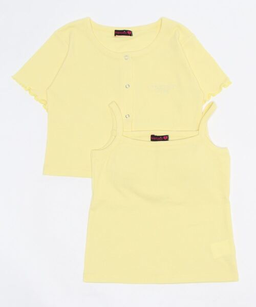 LOVETOXIC（ラブトキシック）の「テレコカーデSET（アンサンブル・キッズ・オフホワイト/グリーン/イエロー/ラベンダー/ブラック/ピンク・M/S/L）」の6枚目の写真