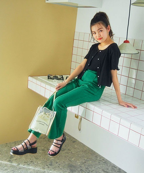 LOVETOXIC（ラブトキシック）の「テレコカーデSET（アンサンブル・キッズ・オフホワイト/グリーン/イエロー/ラベンダー/ブラック/ピンク・M/S/L）」の20枚目の写真