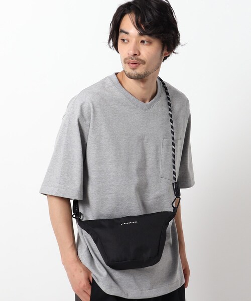 BASECONTROL（ベースコントロール）の「◆アウトドアコード ロープショルダーデザイン ミニショルダーバッグ（ショルダーバッグ・メンズ・ブラック/ベージュ・99）」の12枚目の写真