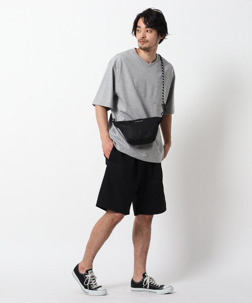 BASECONTROL（ベースコントロール）の「◆アウトドアコード ロープショルダーデザイン ミニショルダーバッグ（ショルダーバッグ・メンズ・ブラック/ベージュ・99）」の16枚目の写真