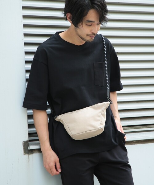 BASECONTROL（ベースコントロール）の「◆アウトドアコード ロープショルダーデザイン ミニショルダーバッグ（ショルダーバッグ・メンズ・ブラック/ベージュ・99）」の14枚目の写真