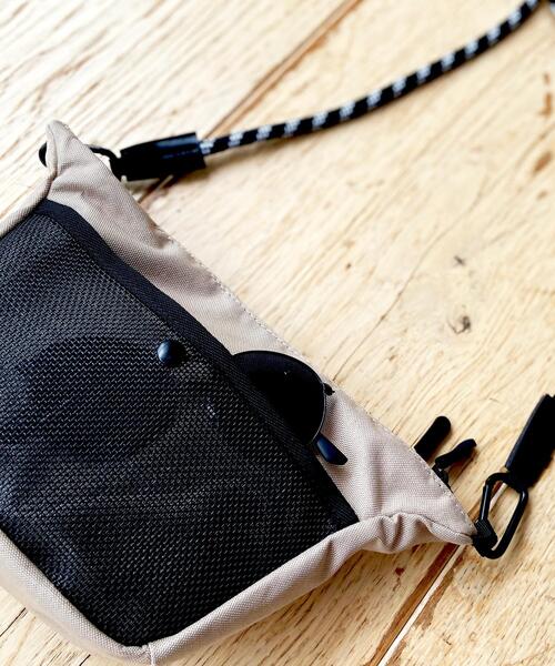BASECONTROL（ベースコントロール）の「◆アウトドアコード ロープショルダーデザイン ミニショルダーバッグ（ショルダーバッグ・メンズ・ブラック/ベージュ・99）」の13枚目の写真
