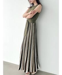 RESEXXY | 配色フレアアメスリニットワンピース(ワンピース)