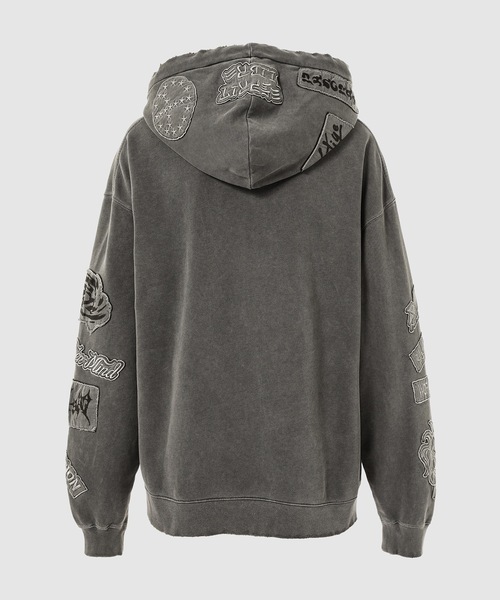 ETUDES（エチュード）の「EXTRA HOOD ZIPPED PATCH（パーカー・メンズ・ブラック・L/XL/M）」の2枚目の写真