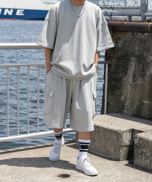 kutir（クティール）の「スウェットカーゴハーフパンツ（セットアップ 