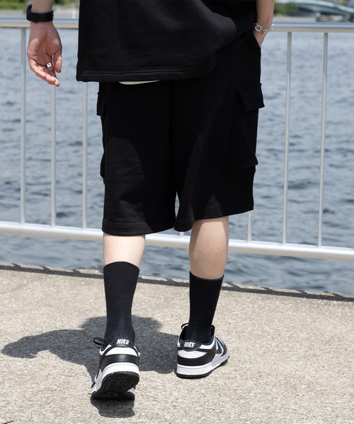 kutir(クティール)の「スウェットカーゴハーフパンツ(セットアップで着用可)(スウェットパンツ・メンズ・ライトグレー/ブラック/グリーン・SMALL/MEDIUM/LARGE)」の11枚目の写真