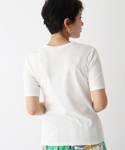 OPAQUE.CLIP（オペークドットクリップ）の「◆【C】オーガニックコットンフライス クルーネックTシャツ【WEB限定サイズ】（Tシャツ/カットソー・レディース・チャコールグレー/ベビーピンク/ブラック/ホワイト系・38/34/40/36）」の7枚目の写真