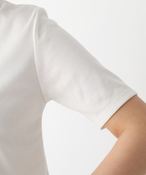 OPAQUE.CLIP（オペークドットクリップ）の「◆【C】オーガニックコットンフライス クルーネックTシャツ【WEB限定サイズ】（Tシャツ/カットソー・レディース・チャコールグレー/ベビーピンク/ブラック/ホワイト系・38/34/40/36）」の9枚目の写真