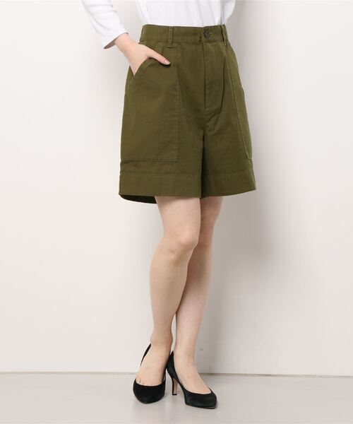 DANTON(ダントン)の「DANTON | コットンオックス イージーショーツ WOMEN(その他パンツ・レディース・ブラック/グレイッシュベージュ/オリーブ/ピンク・36)」の16枚目の写真