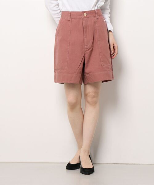 DANTON(ダントン)の「DANTON | コットンオックス イージーショーツ WOMEN(その他パンツ・レディース・ブラック/グレイッシュベージュ/オリーブ/ピンク・36)」の7枚目の写真