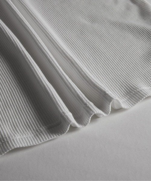 RUUBON（ルーボン）の「【RUUBON】waffle layered tank top / ワッフルレイヤード タンクトップ（タンクトップ・メンズ・ホワイト・S/M/L）」の3枚目の写真