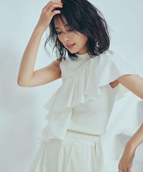 FRAY I.D（フレイアイディー）の「ノースリーブニット（ニット 