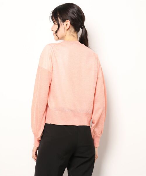 Brahmin(ブラーミン)の「【BRAHMIN】シアーニットカ-ディガン(カーディガン/ボレロ・レディース・ブラック/オフホワイト/Orange/レモンイエロー・2)」の6枚目の写真