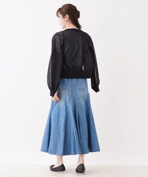 Brahmin(ブラーミン)の「【BRAHMIN】シアーニットカ-ディガン(カーディガン/ボレロ・レディース・ブラック/オフホワイト/Orange/レモンイエロー・2)」の19枚目の写真