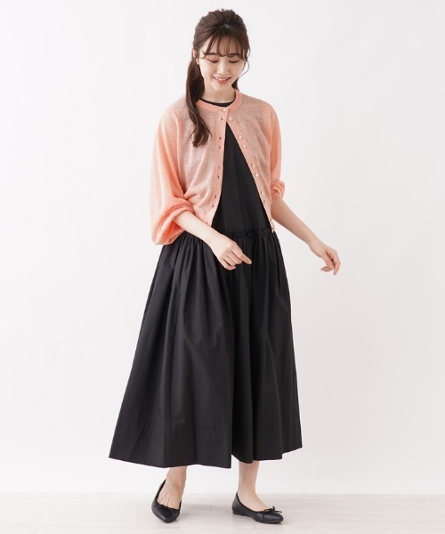 Brahmin(ブラーミン)の「【BRAHMIN】シアーニットカ-ディガン(カーディガン/ボレロ・レディース・ブラック/オフホワイト/Orange/レモンイエロー・2)」の10枚目の写真