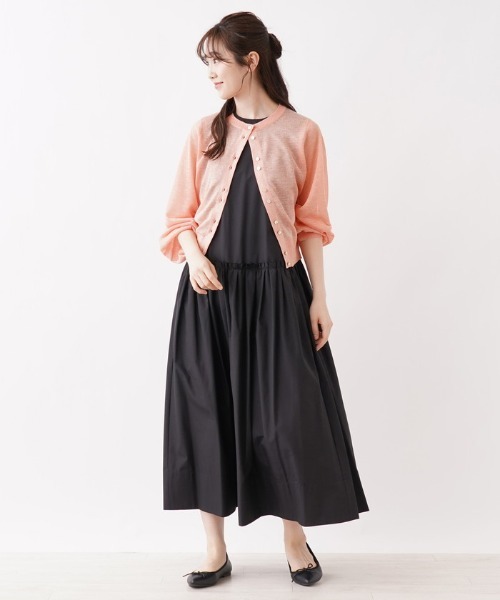 Brahmin(ブラーミン)の「【BRAHMIN】シアーニットカ-ディガン(カーディガン/ボレロ・レディース・ブラック/オフホワイト/Orange/レモンイエロー・2)」の8枚目の写真