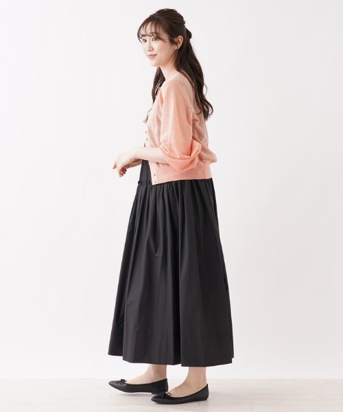 Brahmin(ブラーミン)の「【BRAHMIN】シアーニットカ-ディガン(カーディガン/ボレロ・レディース・ブラック/オフホワイト/Orange/レモンイエロー・2)」の7枚目の写真