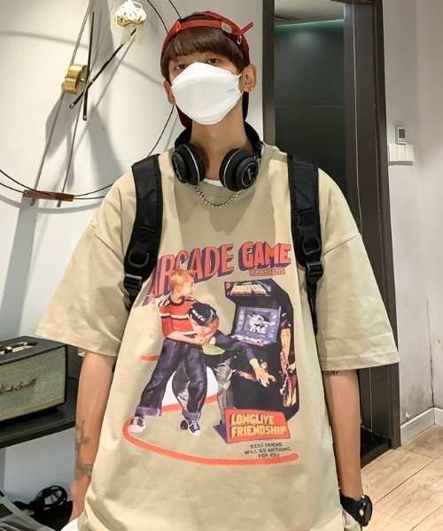 MGV(エムジーヴィー)の「'ビッグシルエット'アーケードTシャツ(Tシャツ/カットソー・メンズ・ホワイト/ブラック/カーキ・MEDIUM/LARGE/X-LARGE)」の8枚目の写真