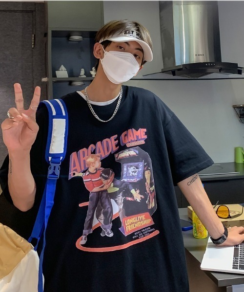 MGV(エムジーヴィー)の「'ビッグシルエット'アーケードTシャツ(Tシャツ/カットソー・メンズ・ホワイト/ブラック/カーキ・MEDIUM/LARGE/X-LARGE)」の10枚目の写真