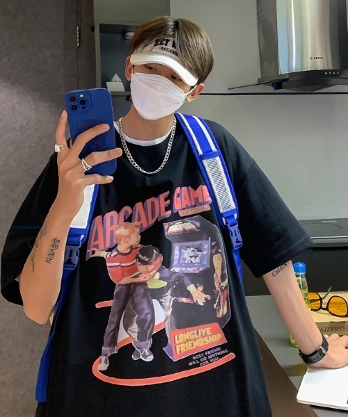 MGV(エムジーヴィー)の「'ビッグシルエット'アーケードTシャツ(Tシャツ/カットソー・メンズ・ホワイト/ブラック/カーキ・MEDIUM/LARGE/X-LARGE)」の12枚目の写真