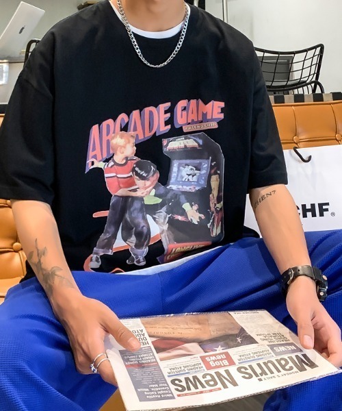 セール】'ビッグシルエット'アーケードTシャツ（Tシャツ/カットソー
