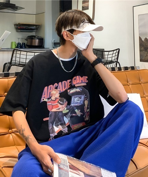 MGV(エムジーヴィー)の「'ビッグシルエット'アーケードTシャツ(Tシャツ/カットソー・メンズ・ホワイト/ブラック/カーキ・MEDIUM/LARGE/X-LARGE)」の18枚目の写真