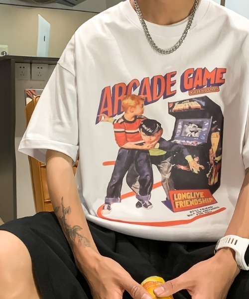 セール】'ビッグシルエット'アーケードTシャツ（Tシャツ
