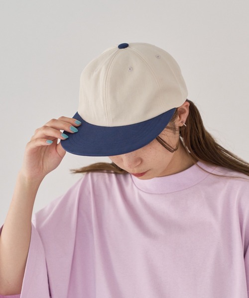 WHIMSIC(ウィムジック)の「【WHIMSIC】2トーンキャップ(キャップ・レディース・アイボリー/ネイビー/ホワイト・FREE)」の11枚目の写真