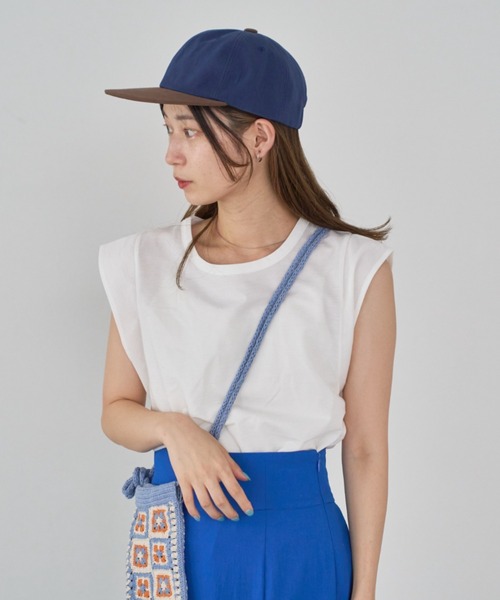 WHIMSIC(ウィムジック)の「【WHIMSIC】2トーンキャップ(キャップ・レディース・アイボリー/ネイビー/ホワイト・FREE)」の16枚目の写真