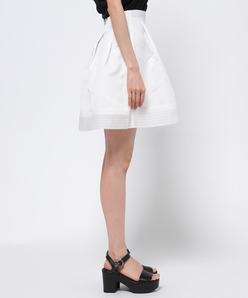 WEGO（ウィゴー）の「WEGO/シアーストライプスカート（スカート・レディース・ホワイト/サックスブルー・FREE）」の12枚目の写真