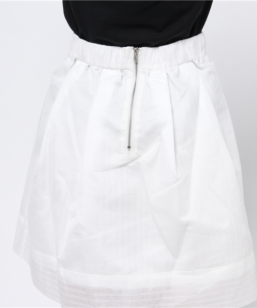 WEGO（ウィゴー）の「WEGO/シアーストライプスカート（スカート・レディース・ホワイト/サックスブルー・FREE）」の9枚目の写真