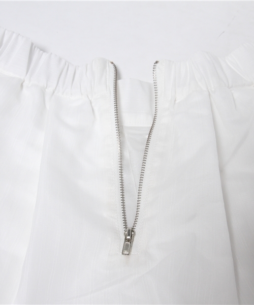 WEGO（ウィゴー）の「WEGO/シアーストライプスカート（スカート・レディース・ホワイト/サックスブルー・FREE）」の3枚目の写真