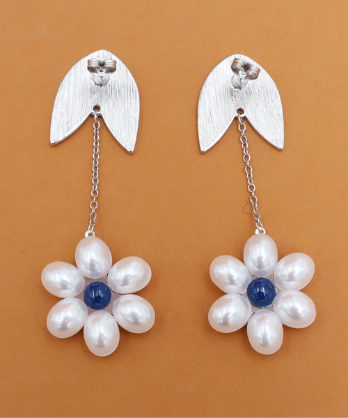 didizizi（ディディジジ）の「お花パールのピアス/イヤリング（ピアス（両耳用）・レディース・ブルー系その他/ブルー/オレンジ/オレンジ系その他・FREE）」の17枚目の写真