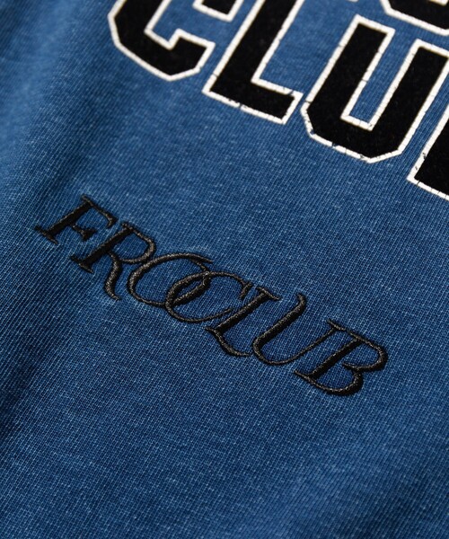 FREAK'S STORE(フリークスストア)の「FROCLUB/フロクラブ TRIPLE LOGO ピグメント半袖TEE/ピグメント(Tシャツ/カットソー・メンズ・ブラック/インディゴブルー/ホワイト/ホワイト系その他/マスタード・MEDIUM/LARGE/SMALL)」の10枚目の写真