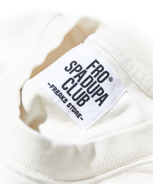 FREAK'S STORE(フリークスストア)の「FROCLUB/フロクラブ TRIPLE LOGO ピグメント半袖TEE/ピグメント(Tシャツ/カットソー・メンズ・ブラック/インディゴブルー/ホワイト/ホワイト系その他/マスタード・MEDIUM/LARGE/SMALL)」の16枚目の写真