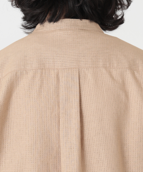 JOURNAL STANDARD relume(ジャーナルスタンダード レリューム)の「FLANDERS LINEN PATTERN バンドカラーシャツ(シャツ/ブラウス・メンズ・ホワイト/ベージュ/ネイビー・MEDIUM/LARGE)」の22枚目の写真