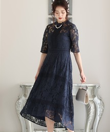 結婚式 パーティー ドレス ロング と 七分袖 フィッシュテール セレモニー フォーマル オケージョンドレス お呼ばれ 二次会 成人式 同窓会 謝恩会 20代 30代