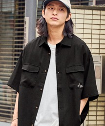Kappa/カッパ リラックスオープンカラー/レギュラーカラーシャツ オーバーサイズCPO半袖シャツ