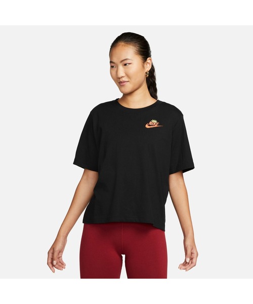 NIKE（ナイキ）の「ナイキ NIKE ナイキ ウィメンズ NSW ボクシー BERRY S/S Tシャツ（Tシャツ/カットソー・レディース・ブラック/ホワイト・XL/L/S/M）」の2枚目の写真