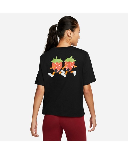 NIKE（ナイキ）の「ナイキ NIKE ナイキ ウィメンズ NSW ボクシー BERRY S/S Tシャツ（Tシャツ/カットソー・レディース・ブラック/ホワイト・XL/L/S/M）」の9枚目の写真