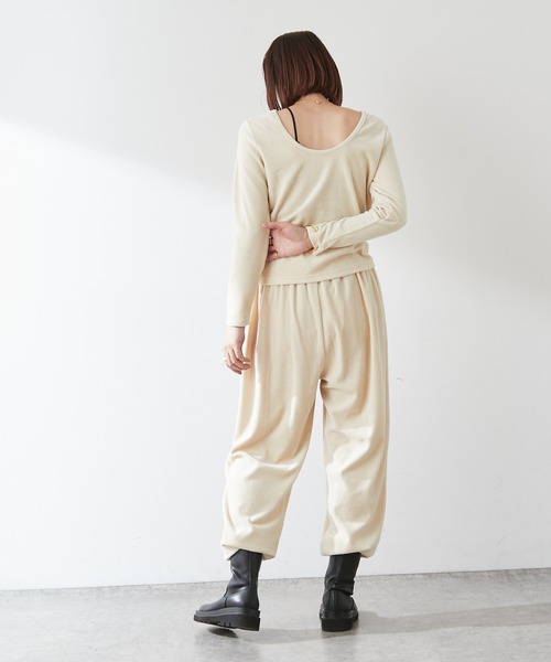 Omekashi(オメカシ)の「【earthy_】オーガニックコットンボリュームベロアパンツ(その他パンツ・レディース・ベージュ/チャコールグレー/ブラック・S/M)」の13枚目の写真