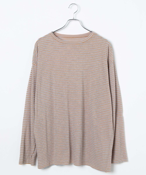 WEGO（ウィゴー）の「WEGO/フィンガーホールボーダーシアーロンT（Tシャツ/カットソー・レディース・ブルー系その他5/パープル系その他5・FREE）」の12枚目の写真