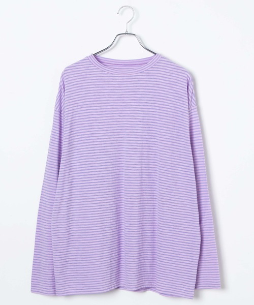 WEGO（ウィゴー）の「WEGO/フィンガーホールボーダーシアーロンT（Tシャツ/カットソー・レディース・ブルー系その他5/パープル系その他5・FREE）」の13枚目の写真