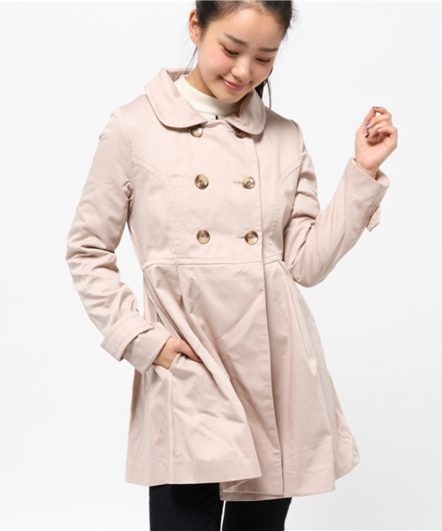 one after another NICE CLAUP(ワンアフターアナザーナイスクラップ)の「【ナイスクラップ】オンナノココート(その他アウター・レディース・アイボリー/ベージュ/ネイビー・MEDIUM/LARGE)」の3枚目の写真